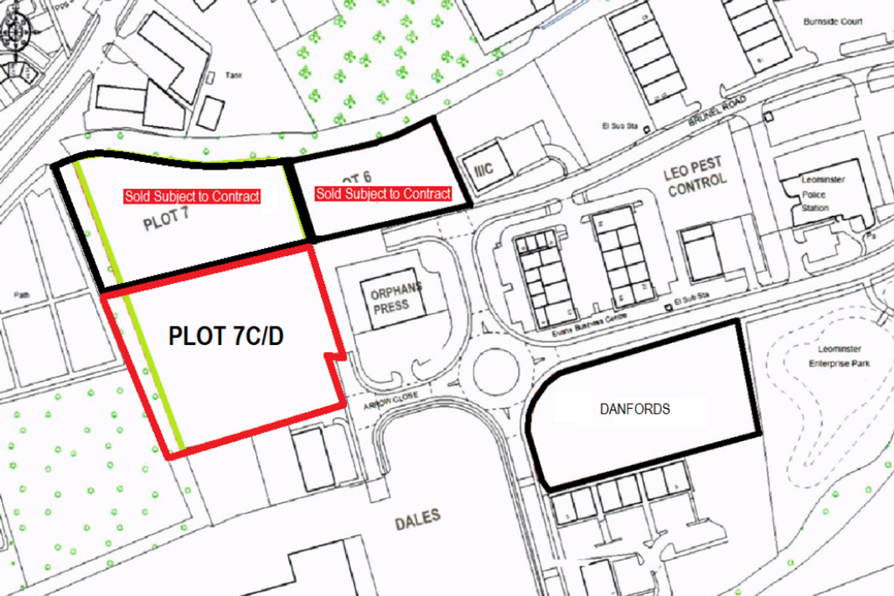 For Sale Plot 7c/Plot 7d Arrow Close, Leominster Enterprise Park, Leominster, Herefordshire