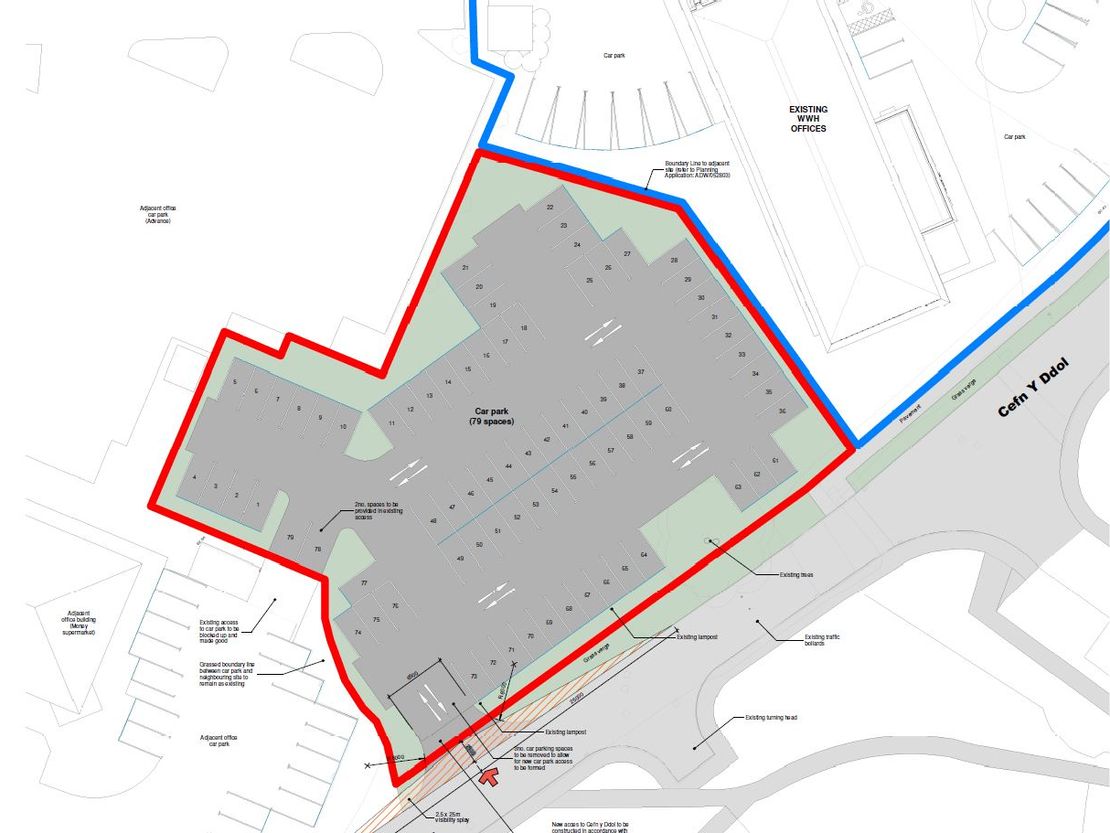 Overflow Car Parking X 79 Spaces.  St David's Park, A55, North Wales, Clos Dewi Sant, Ewloe, Deeside, Flintshire, CH5 3DT