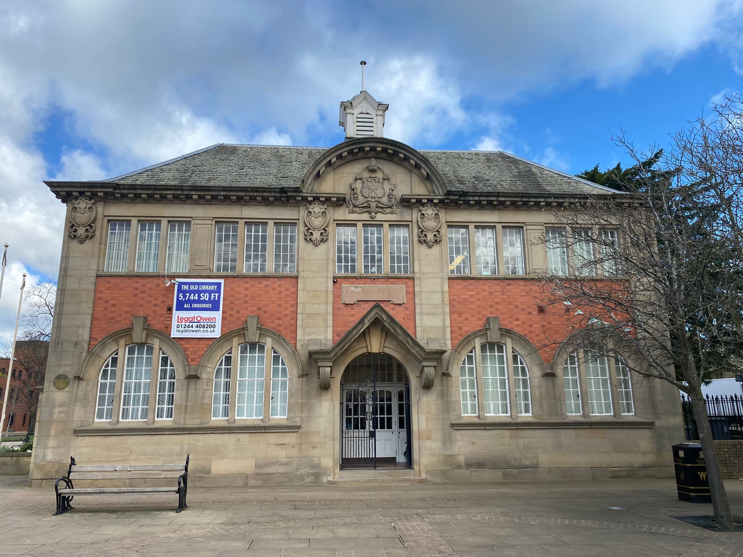 To Let Old Library Building, Queens Square, Wrexham, Wrexham, LL13 8AZ