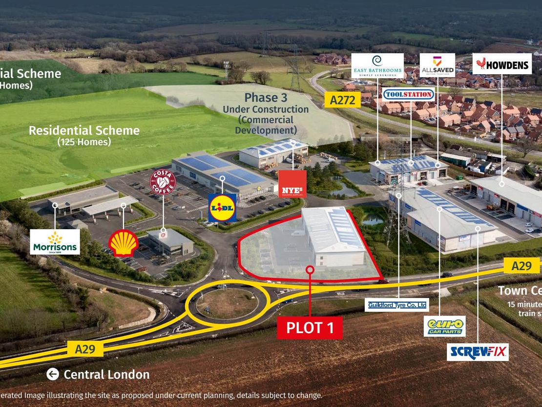 Plot 1, Billingshurst Enterprise Park, Stane Street, Billingshurst, West Sussex, RH14 9HN