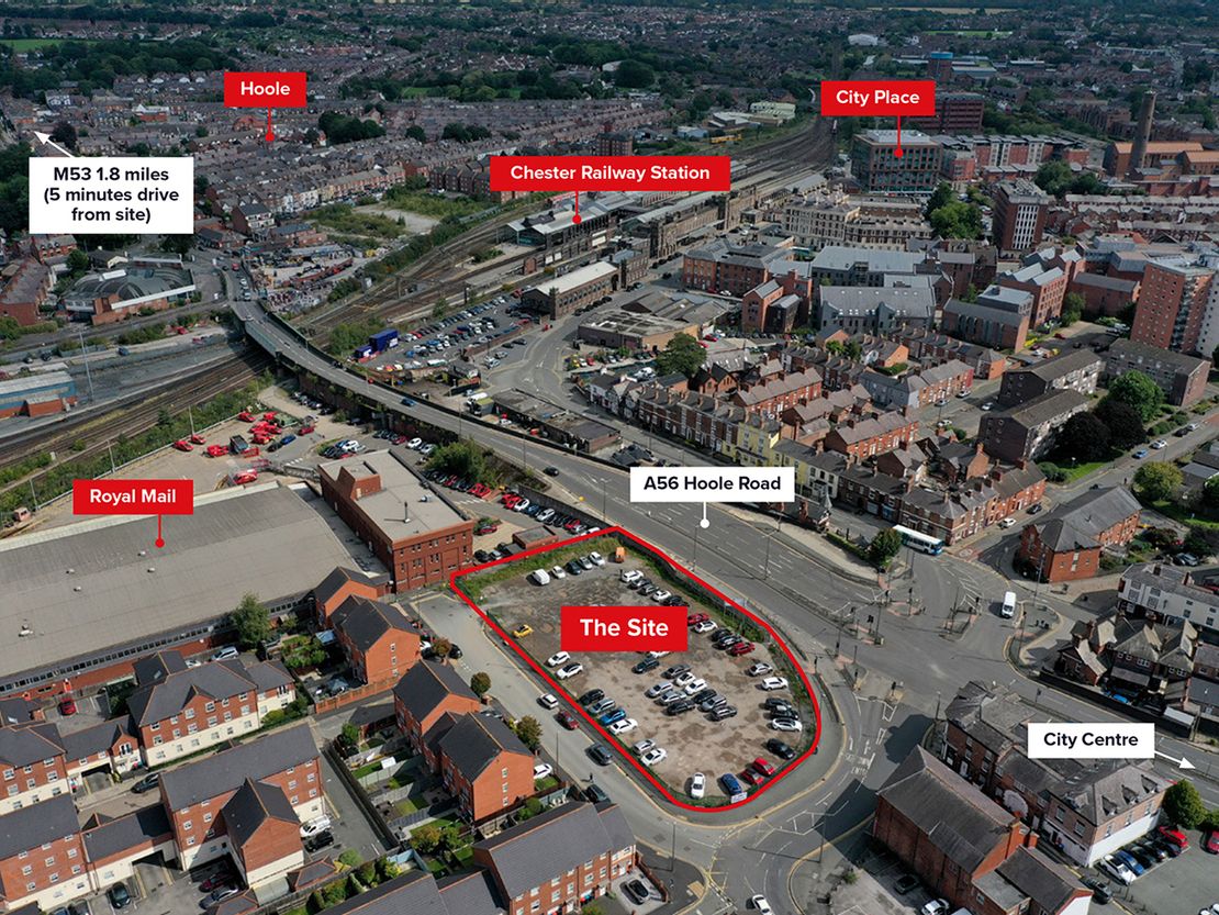Development Site At Black Diamond Street, A56, Hoole Road, Chester, CH1 3EX