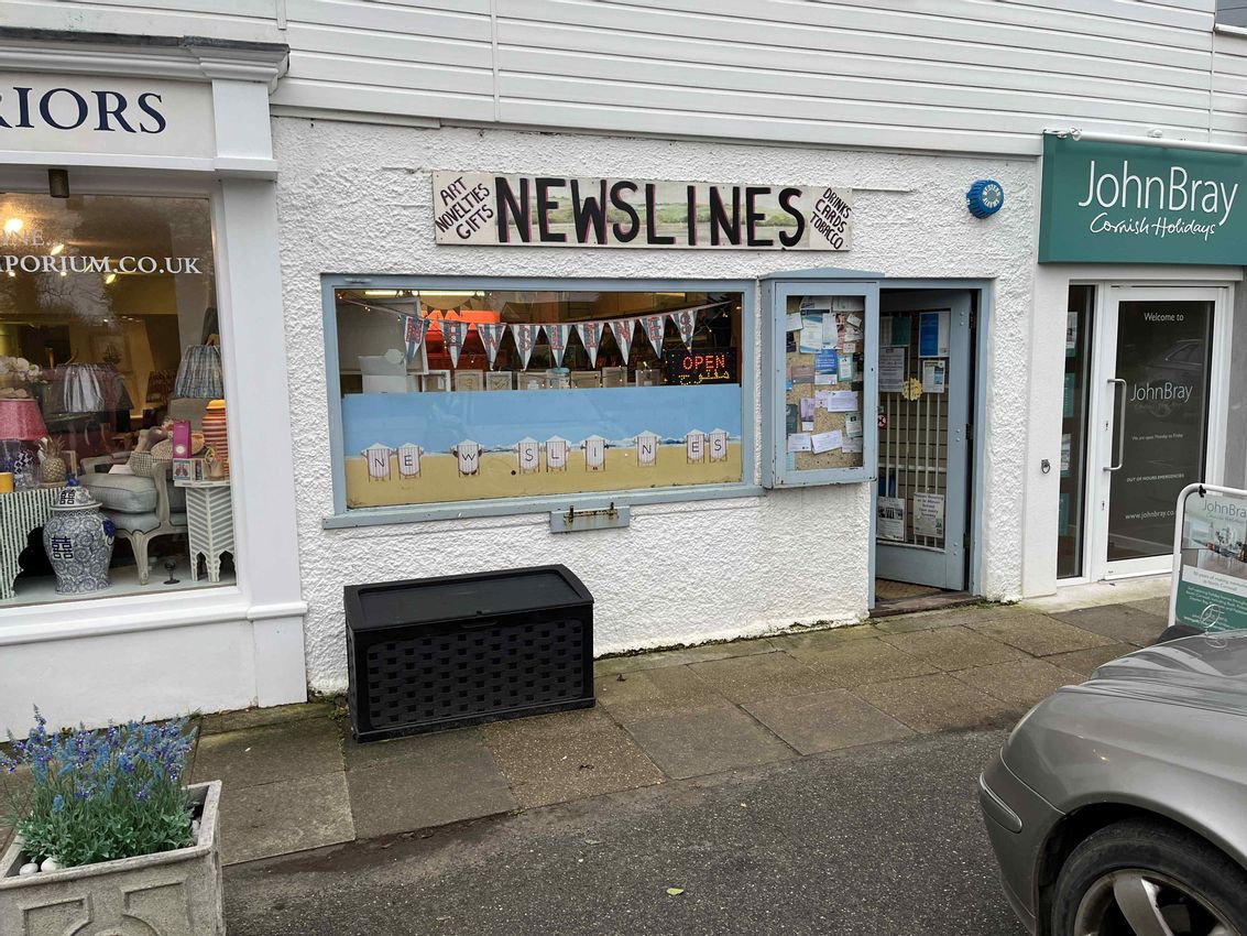 Newslines, 2 The Pavilion, Rock, Wadebridge, Cornwall, PL27 6JU