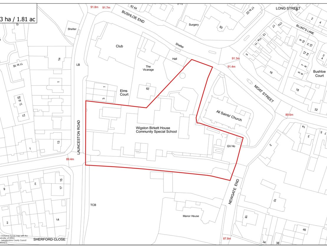 Former Wigston Birkett House School, Launceston Road, Wigston, Leicester, Leicestershire, LE18 2FZ