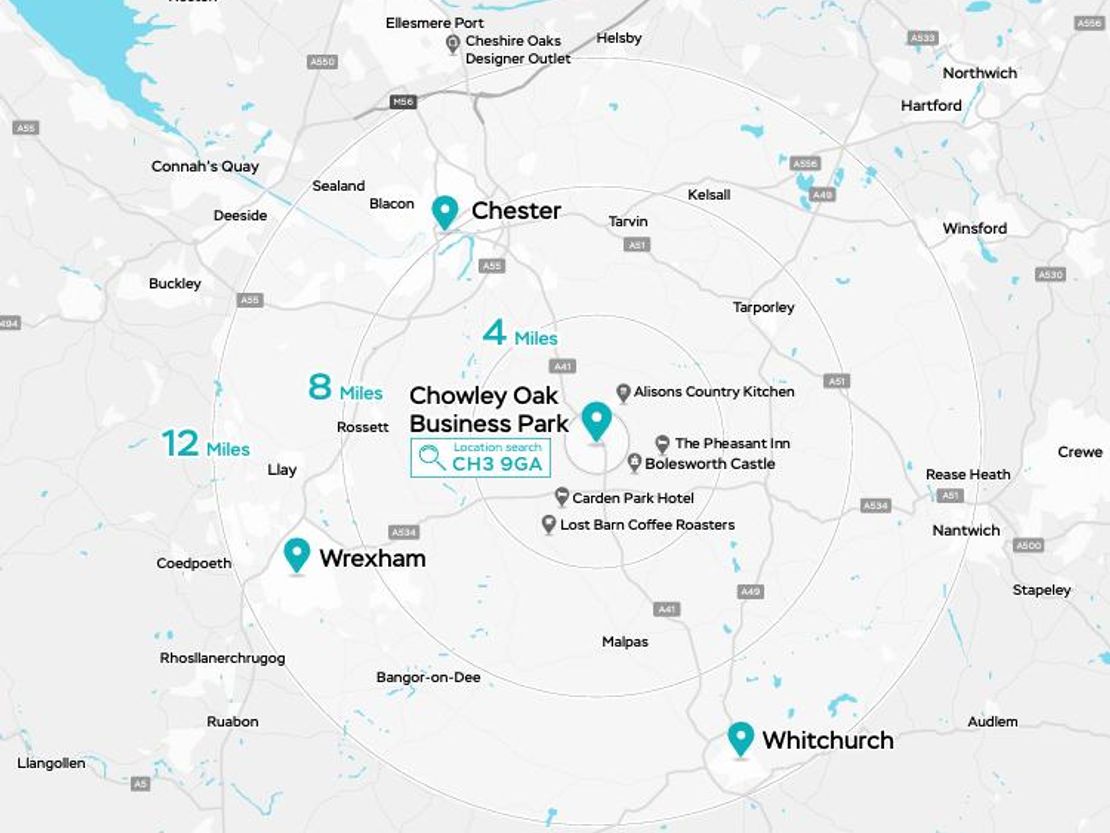 2 Chowley Oak Business Park, A41 Bolesworth Tattenhall, Chowley Oak Lane, Tattenhall, Chester, Cheshire, CH3 9GA