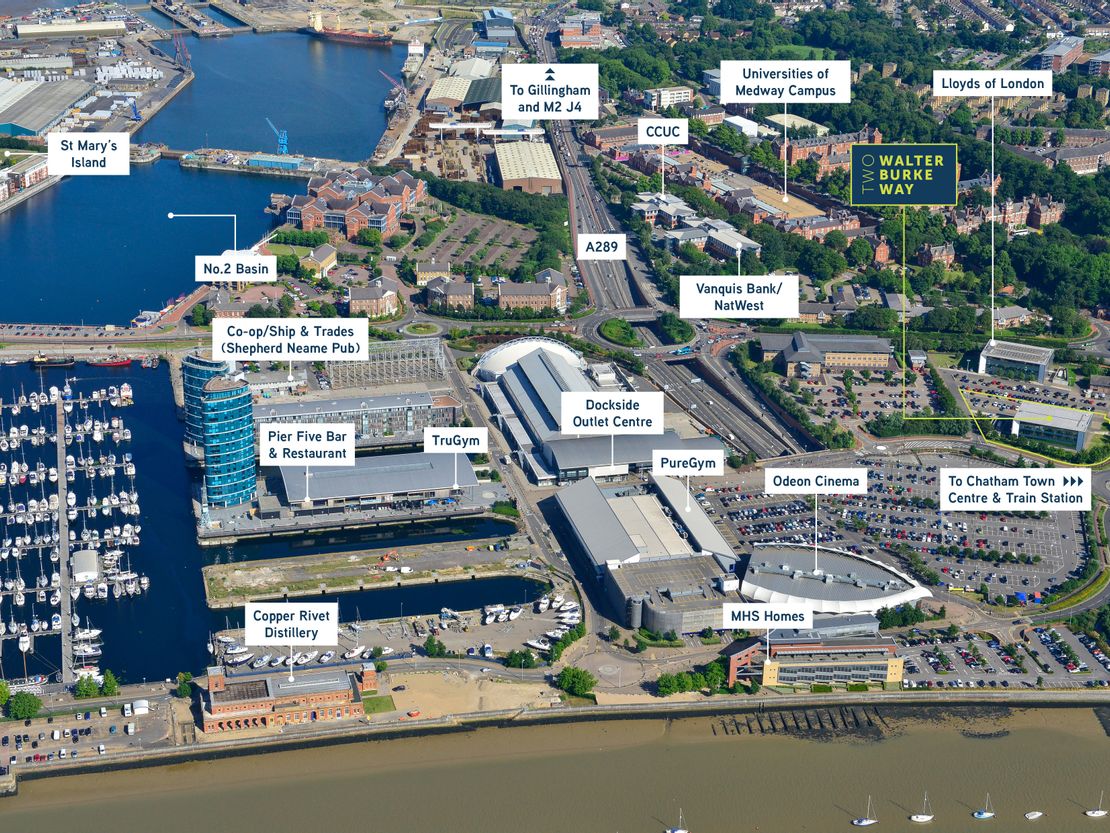 2 Walter Burke Way, Western Avenue, Chatham Maritime, Chatham, Kent, ME4 4RQ