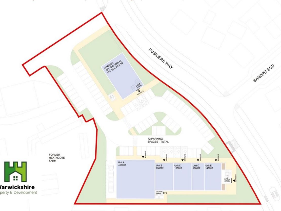 Fusiliers Way Local Centre, Fusiliers Way, Warwick, Warwickshire, CV34 8DD