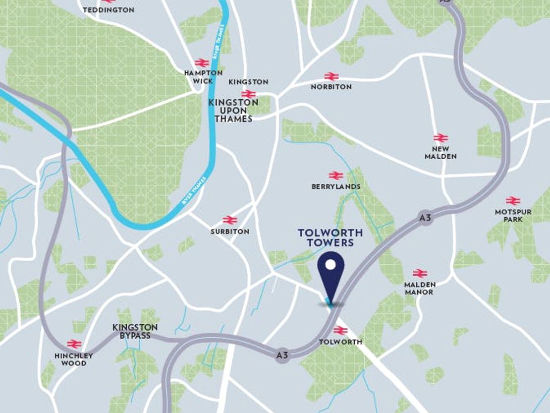 Tolworth Tower, Tolworth Broadway, Tolworth, Surbiton, KT6 7DW