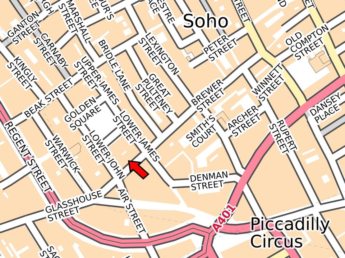 76, Brewer Street, London, W1F 9TX
