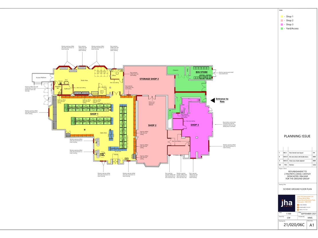 Two Palfreys Retail Development, Acacia Road, Doncaster, South Yorkshire, DN4 6NR