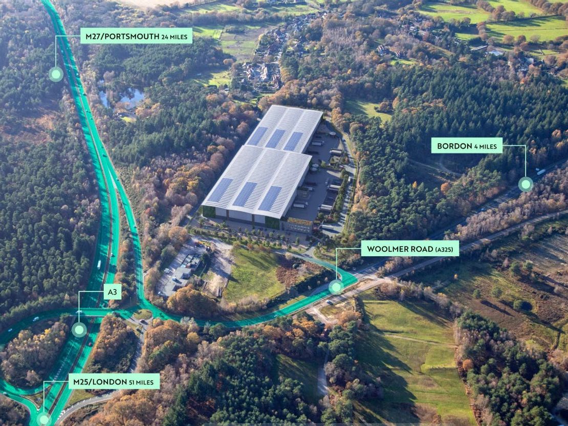 Vanguard Logistics Park, Woolmer Road, Longmoor, Liphook, Hampshire, GU33 6DN