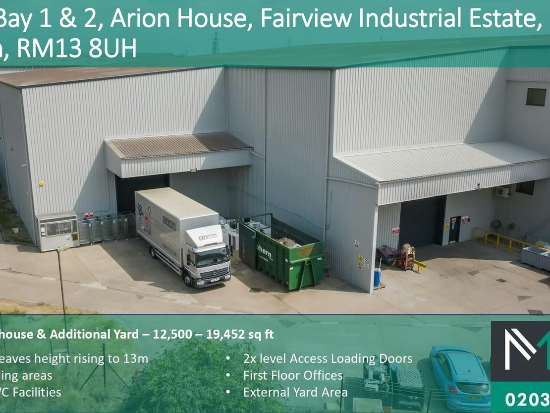 Arion House, Fairview Industrial Park, Rainham, Rainham, RM13 8UH