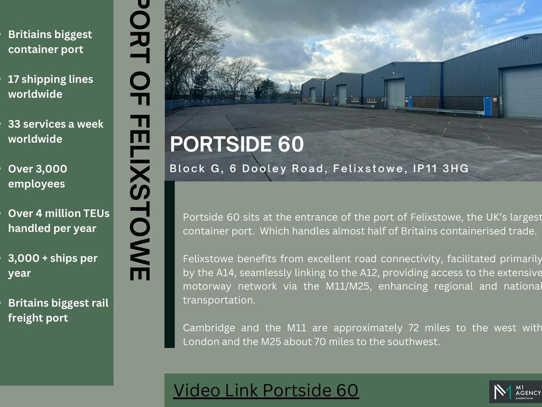 Portside 60, 6 Dooley Road, Felixstowe, IP11 3HG