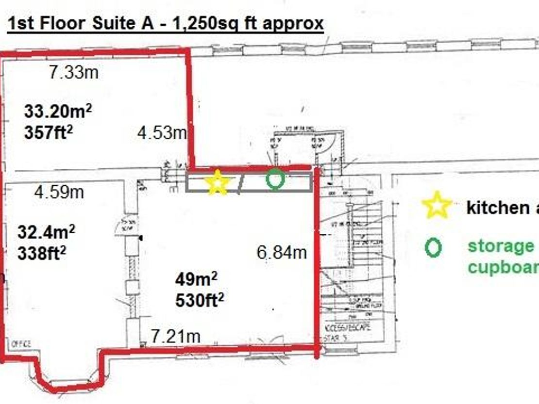 First floor ofices Suite A
