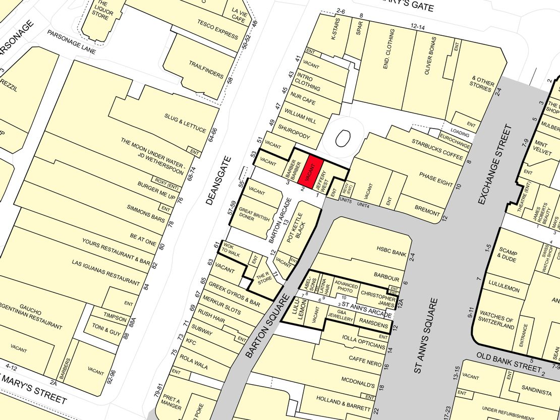 Unit 2 Barton Arcade, Deansgate, Manchester, M3 2BB