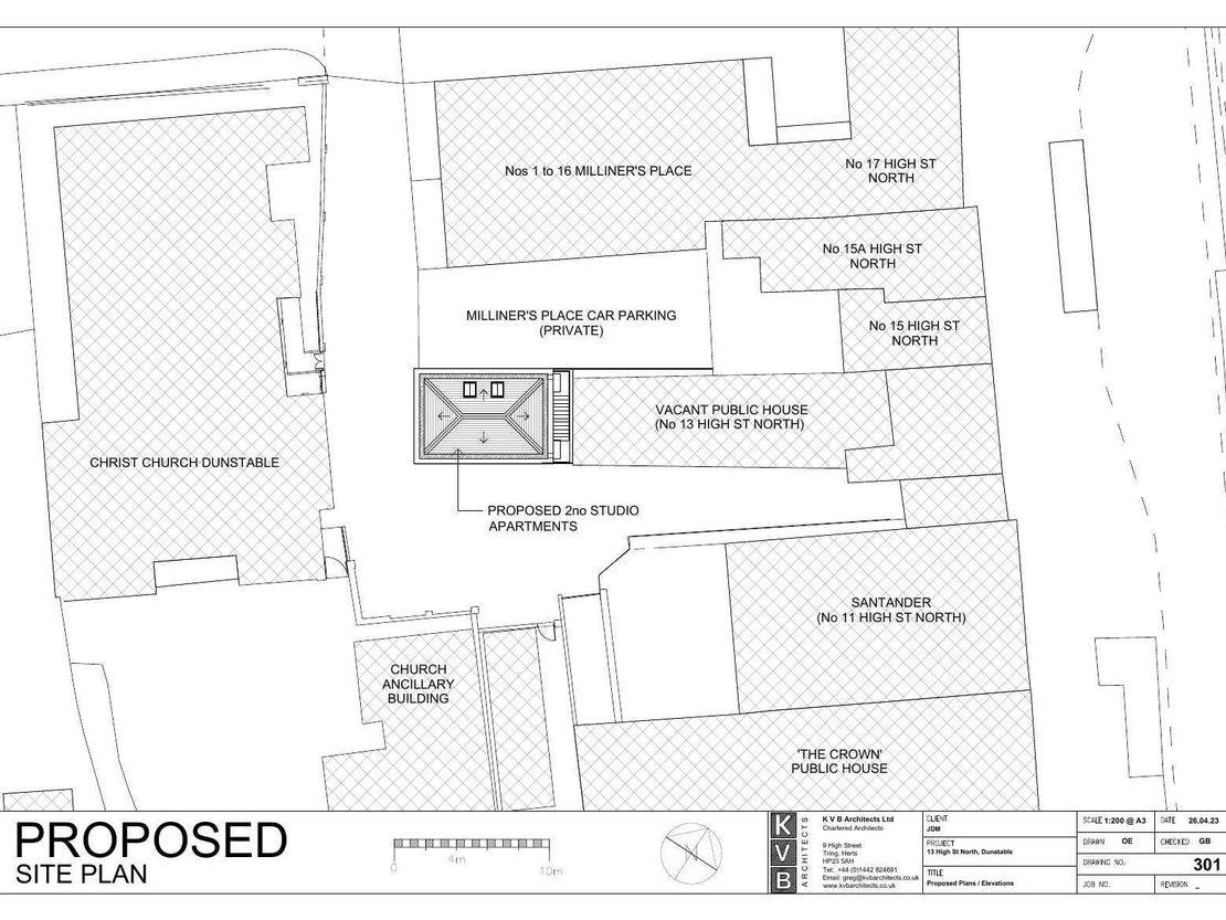 R/o 13 High Street North, Dunstable, Bedfordshire, LU6 1HX
