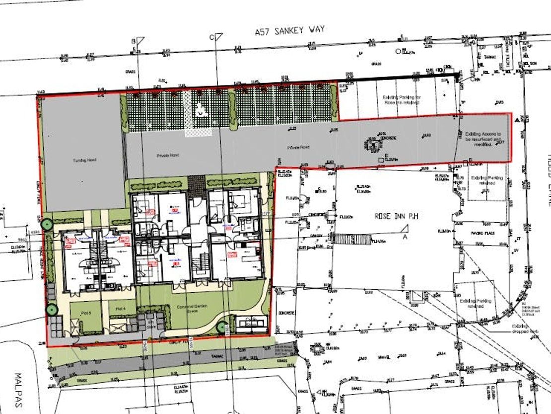 Land Behind The Rose Inn, Hood Lane, Warrington, WA5 1EJ