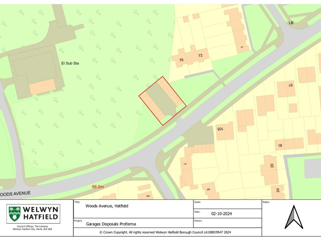 Garage Site At Woods Avenue, Hatfield, AL10 8NB