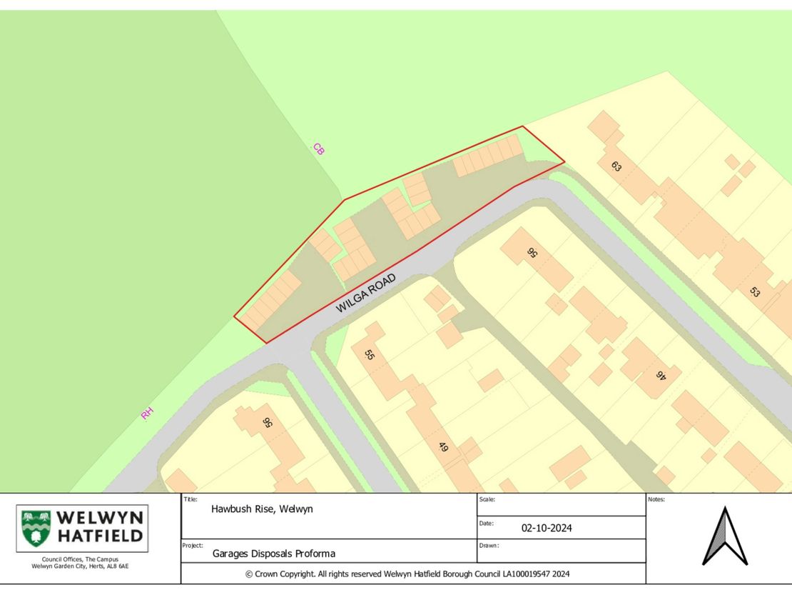 Garage Site At Hawbush Rise, Welwyn, AL6 9PN