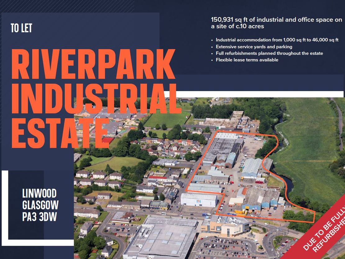 Riverpark Industrial Estate, Unit 2, Riverpark, Paisley, PA3 3DW