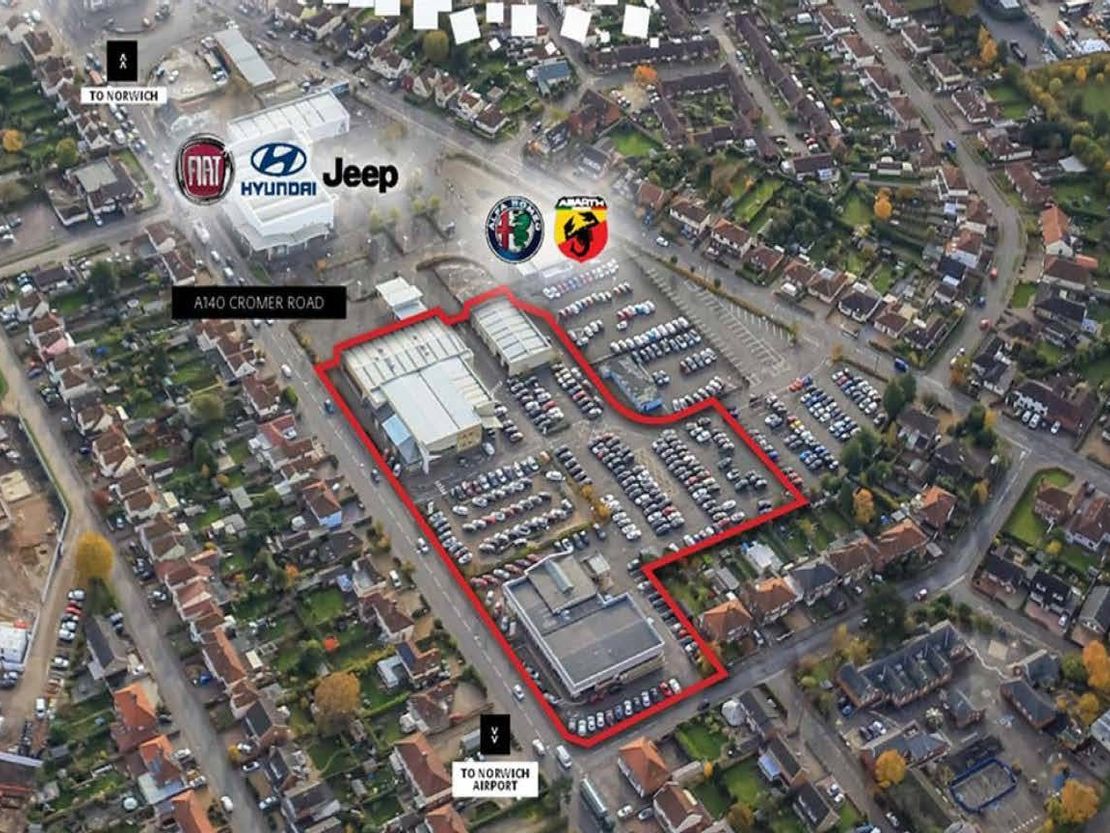 Former Car Showrooms & Repair Centre, Cromer Road, Norwich, NR6 6NB