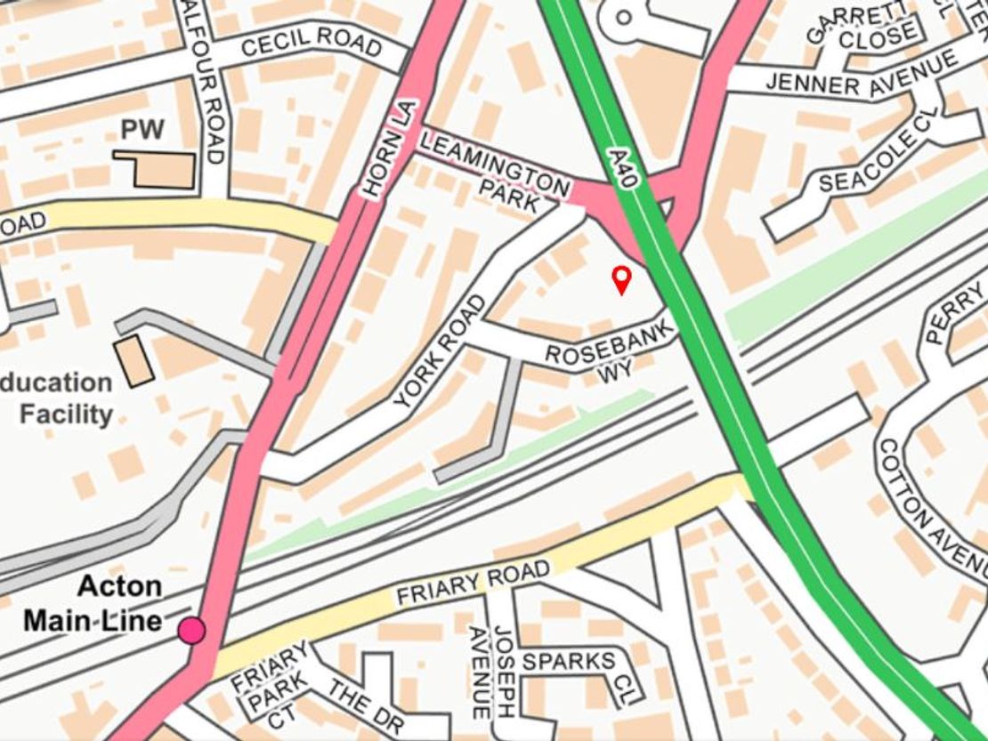 Land On The East Side Of Western Avenue, 8 Rosebank Way, Acton, Greater London, W3 6TT