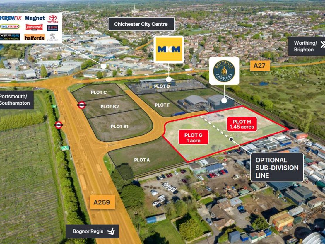 Plot G & H Cathedral Business Park, Bognor Road, Chichester, West Sussex, PO20 1EN