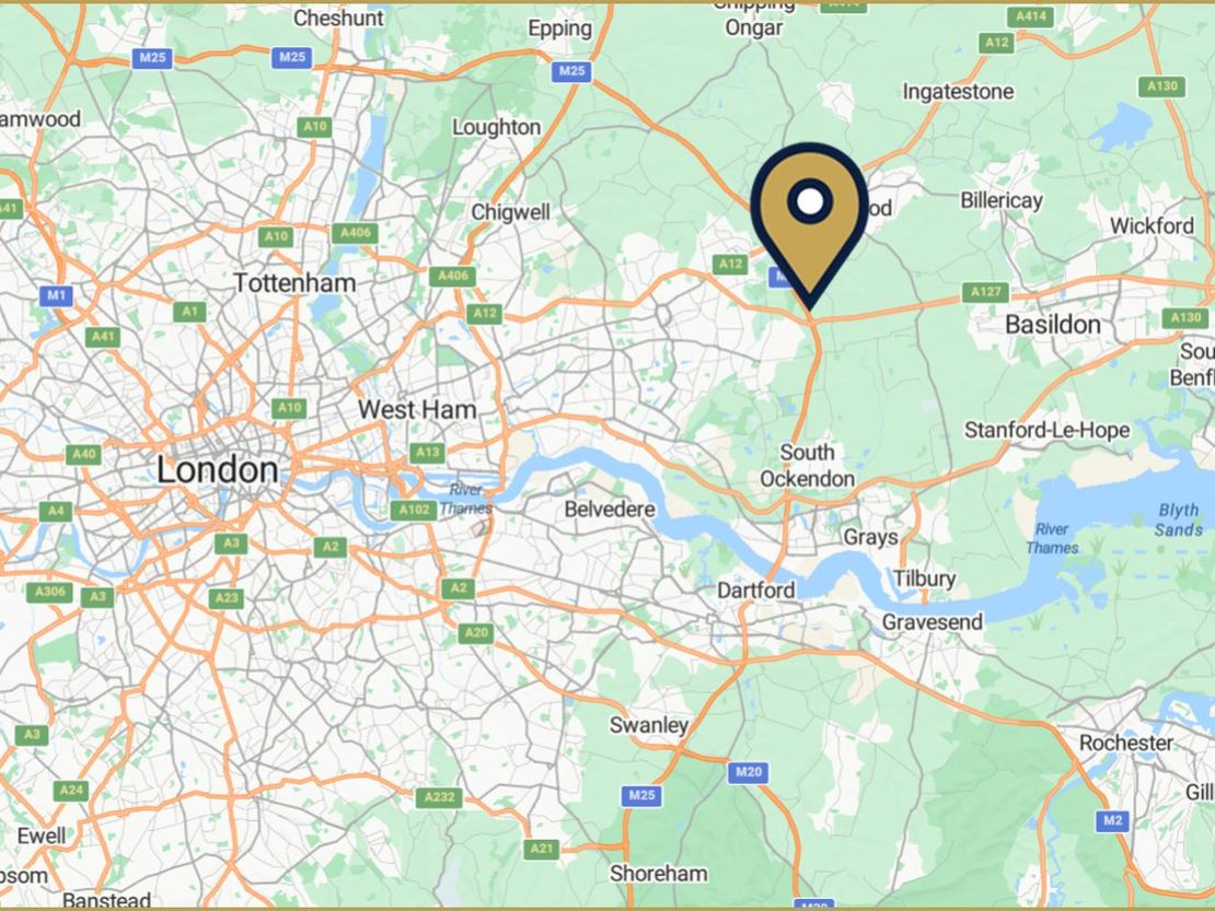 Warley M25, Warley Street, Great Warley, Brentwood, Essex, CM13 3LB