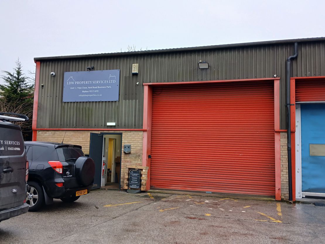 Unit 1, 7 Rye Close, York Road Business Park, Malton, North Yorkshire, YO17 6YD