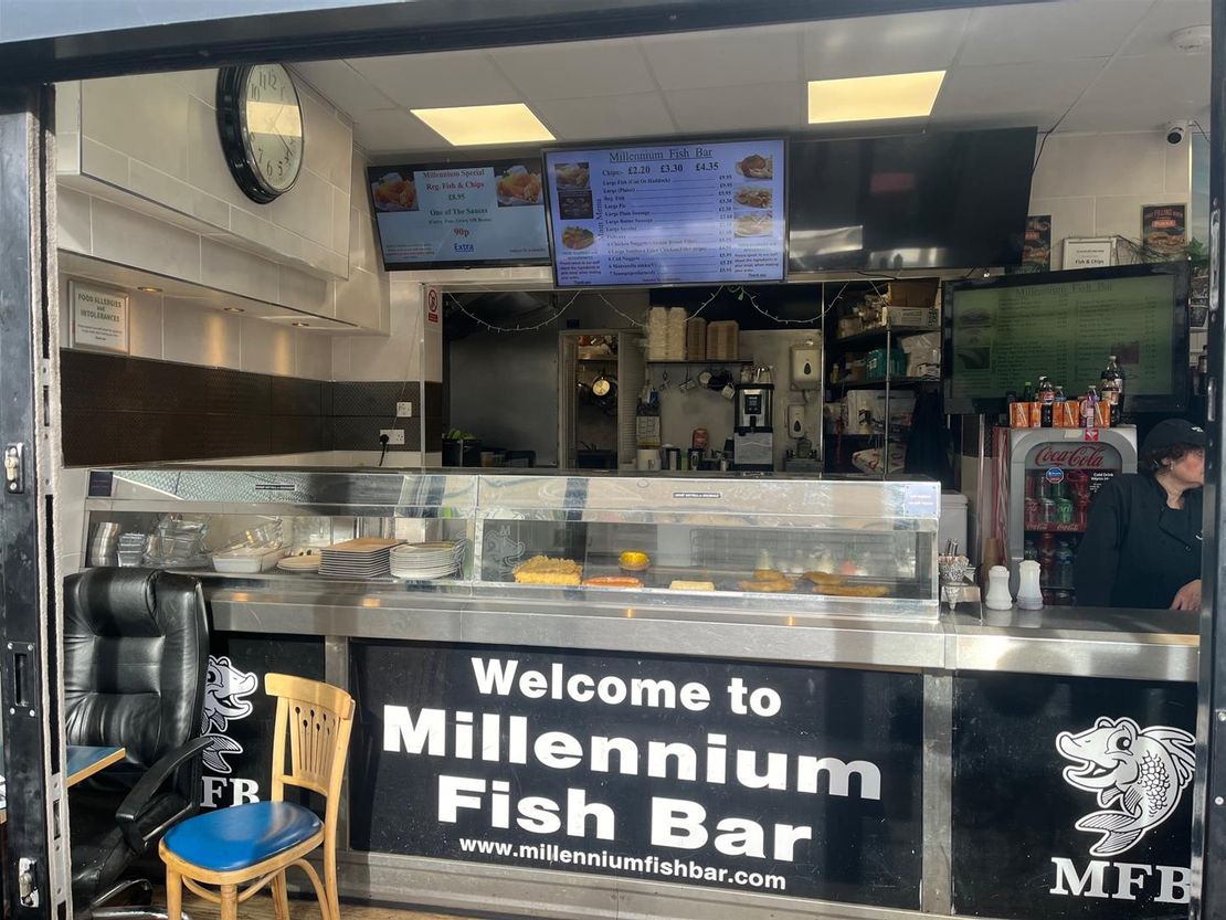 Millennium Fish Bar, 2 Park Road, Melton Mowbray LE13 1TT