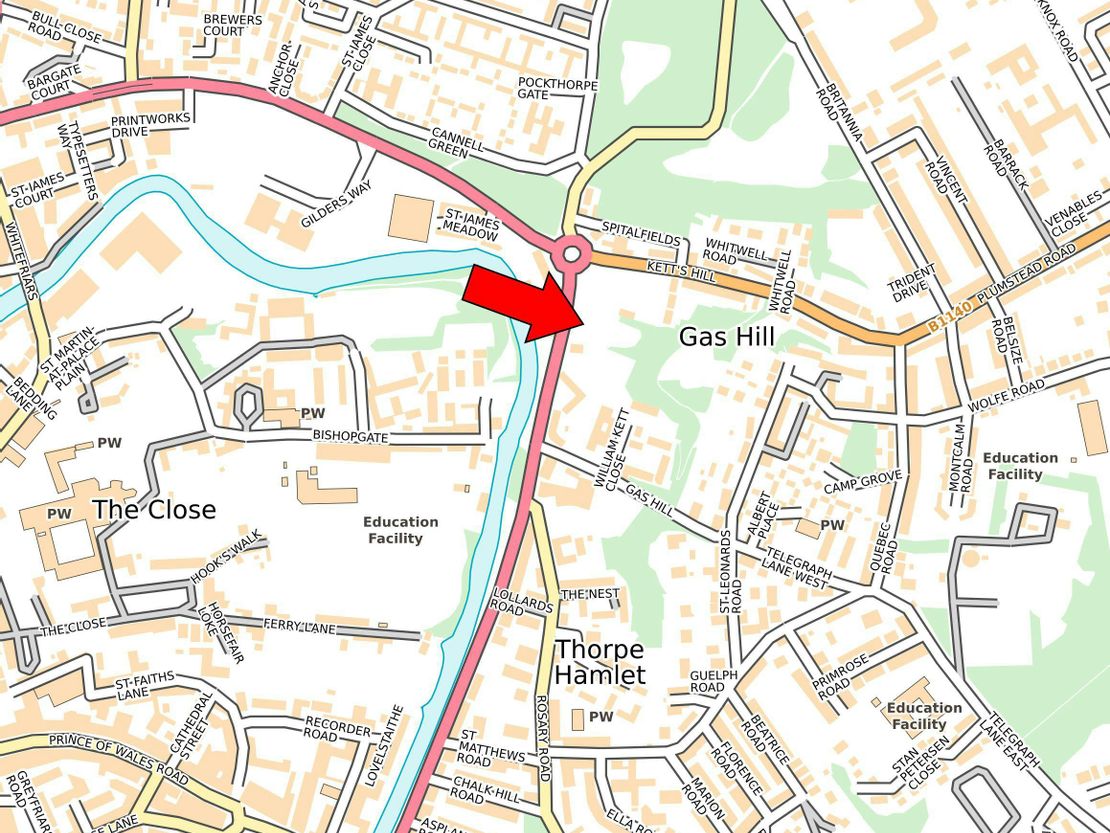 Land Adjacent, 27 Bishop Bridge Road, Norwich, NR1 4ES