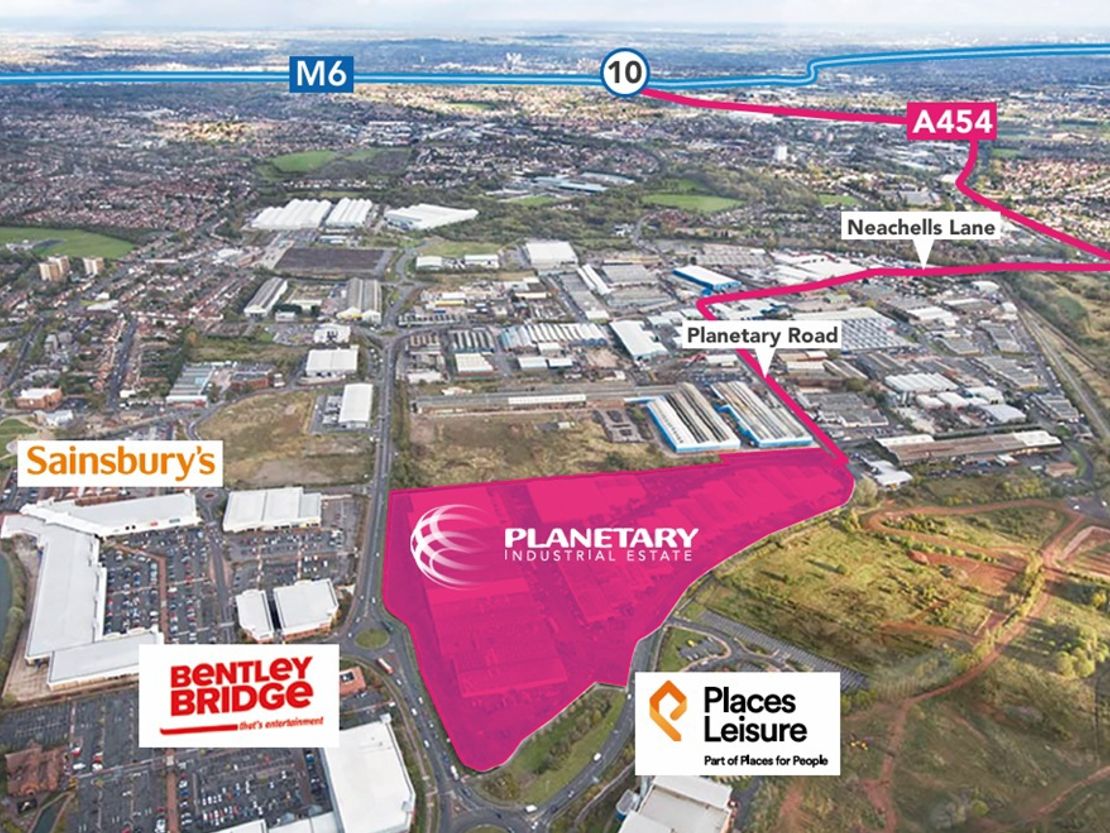 Planetary Industrial Estate, Planetary Road, Wednesfield, Nr Wolverhampton, West Midlands, WV13 3XA