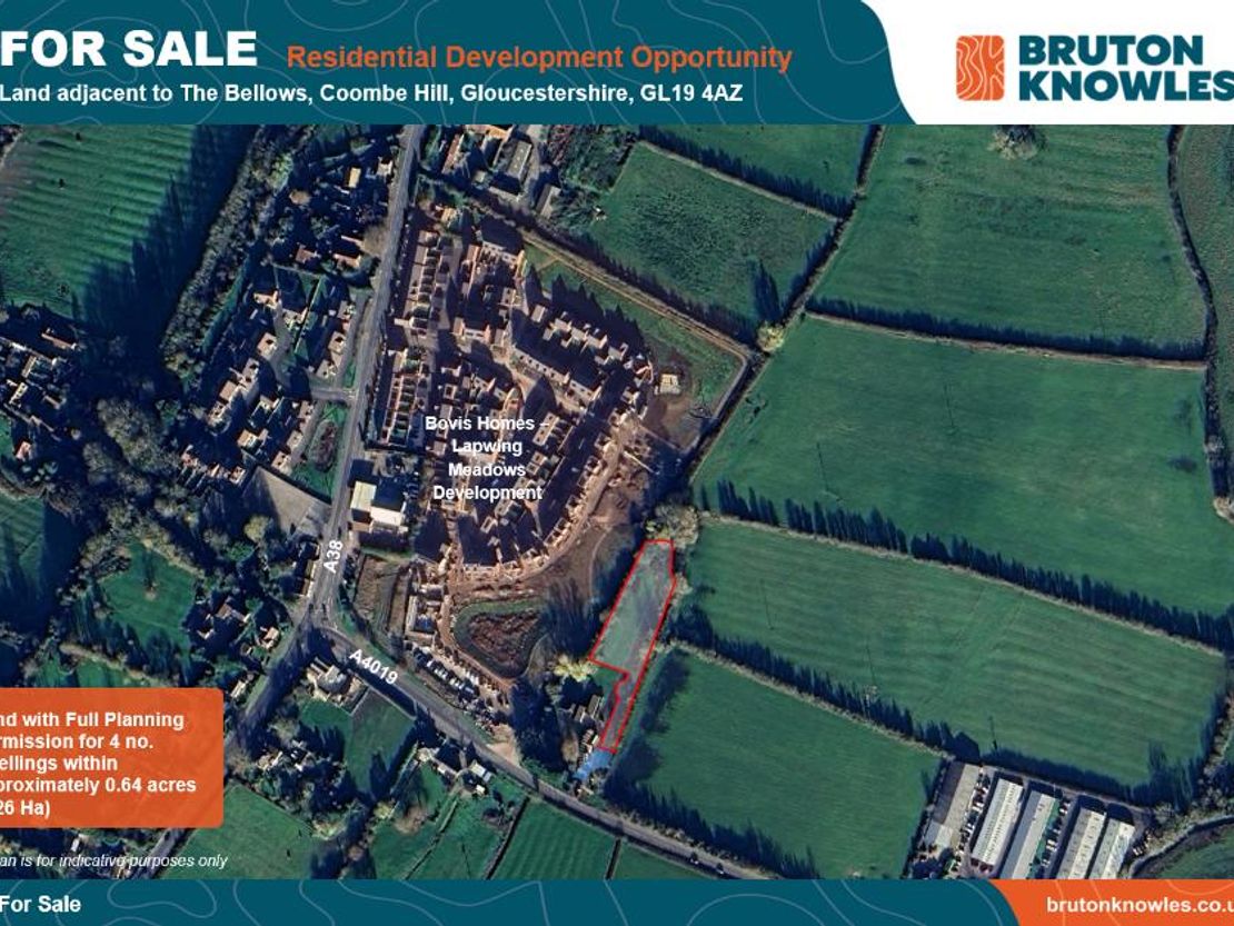 Land Adjacent To The Bellows, A4019, Coombe Hill, Gloucester, Gloucestershire, GL19 4AZ
