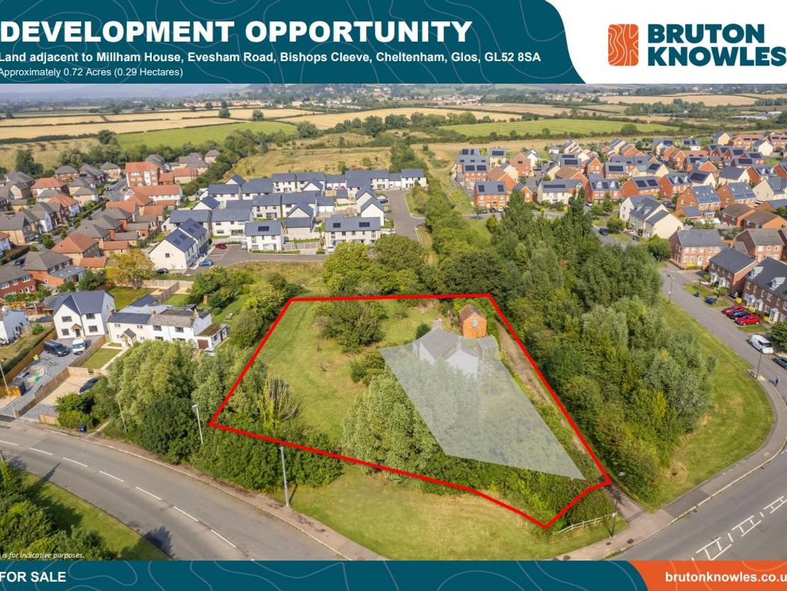 Land Adjacent To Millham House, Evesham Road, Bishops Cleeve, Cheltenham, Gloucestershire, GL52 8SA