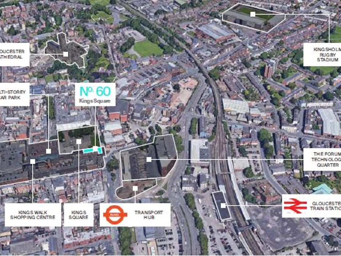 60 Kings Square, Gloucester, Gloucestershire, GL1 1LA