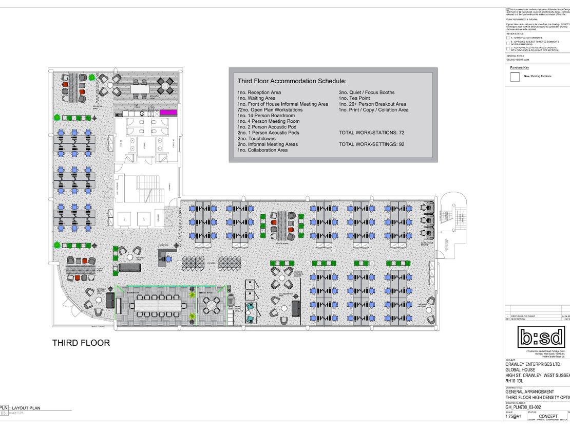 Third Floor Global House, High Street, Crawley, West Sussex, RH10 1DQ