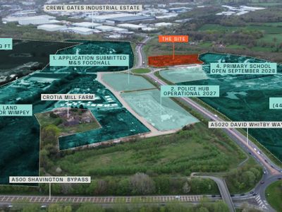 Property Image for 4.37 Acre Development/Sale, Basford East, David Whitby Way, Crewe, Cheshire, CW2 5NL