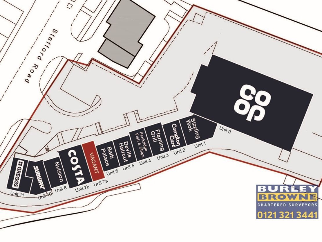 Unit 7A Boscomoor Shopping Centre, Wolverhampton Road, Penkridge, Stafford, ST19 5NS
