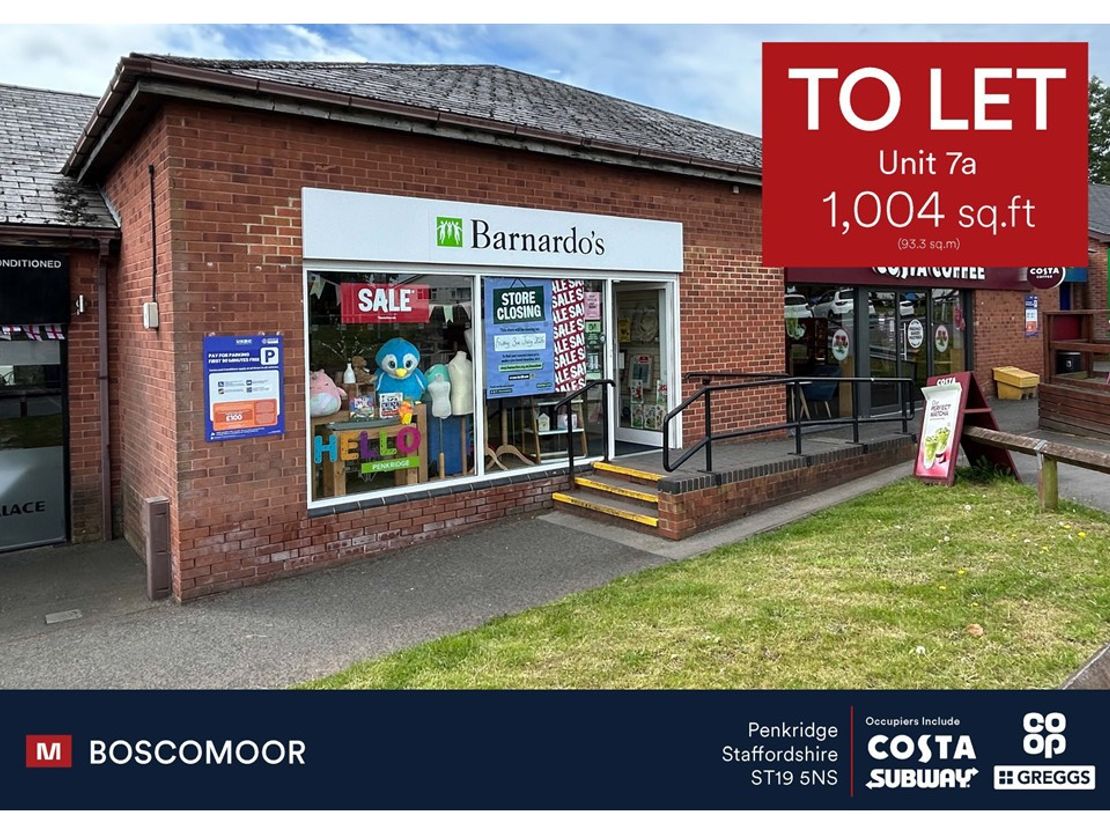 Unit 7A Boscomoor Shopping Centre, Wolverhampton Road, Penkridge, Stafford, ST19 5NS