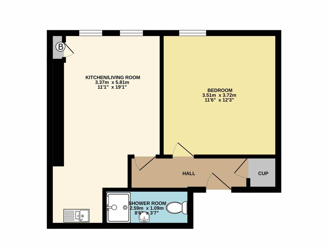 2F2, 10 Downfield Place, Edinburgh, City Of Edinburgh, EH11 2EN