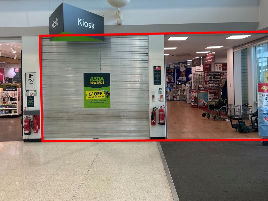 Concession Unit, Asda Superstore, Mansfield, Nottinghamshire, NG19 0HA