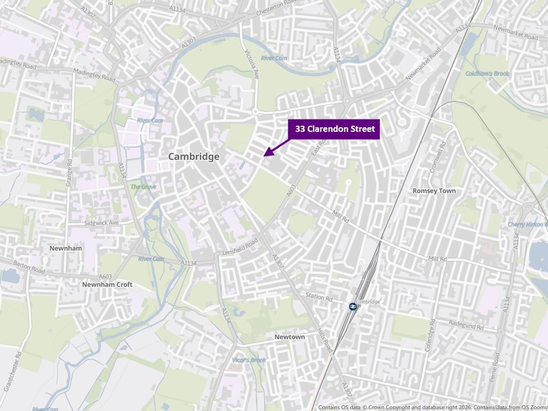 33 Clarendon Street, Cambridge, Cambridgeshire, CB1 1JX