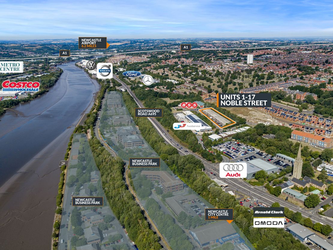 1-17, Noble Street, Scotswood Road, Newcastle Upon Tyne, Tyne And Wear, NE4 7PD
