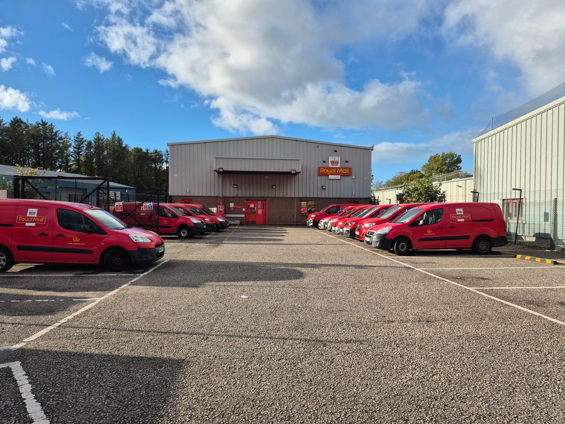 Royal Mail Delivery Depot & Yard, Cloverhill Road, Bridge of Don, Aberdeen, AB23 8AA
