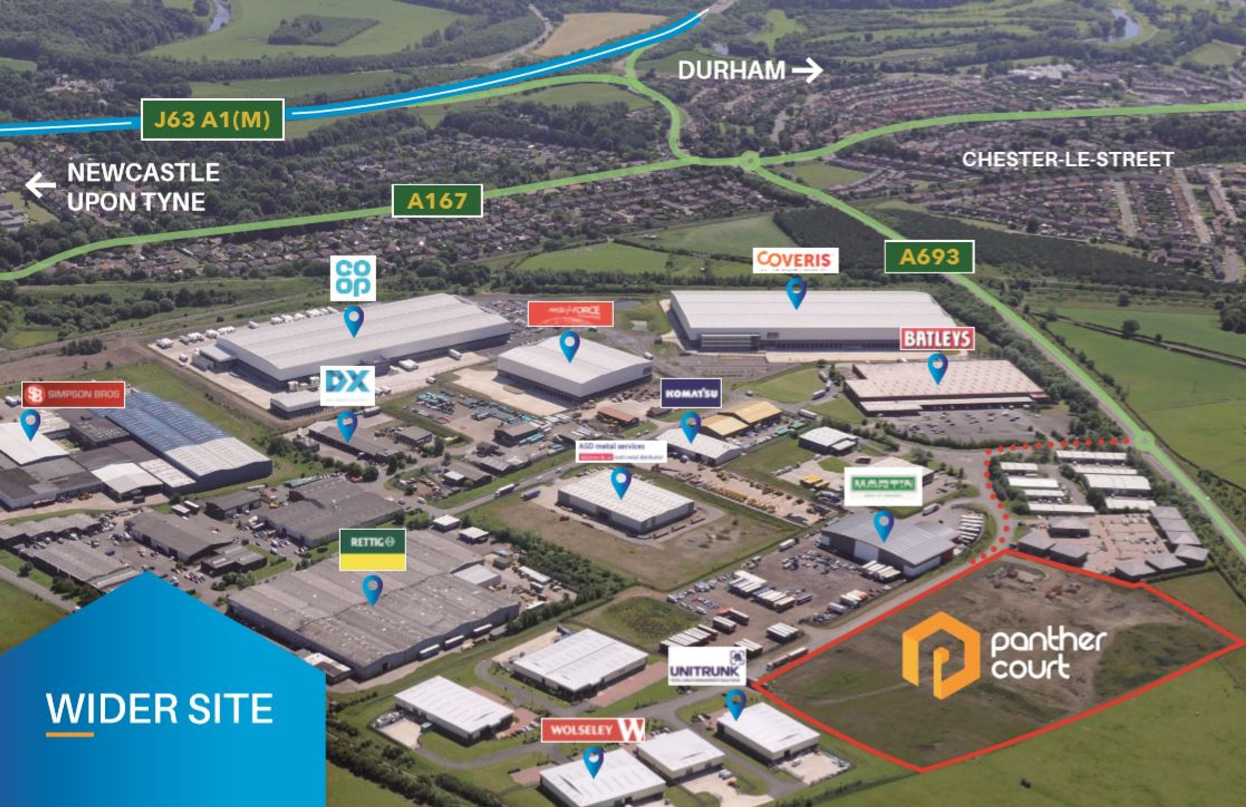 For Sale Panther Court, Drum Industrial Estate, Chester Le Street